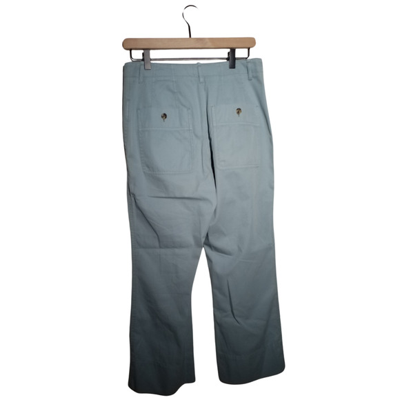 Club Monaco Womens Sea Lounge Pants Pockets Wide Legs High Rise Blue Size 4 - Picture 3 of 8